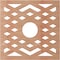 Ekena Millwork Chevron Wood Fretwork Pierced Ceiling Medallion, Cherry, 18"OD x 4 5/8"ID x 3/8"T CMWP18X18X0375CHCH - alternate 3